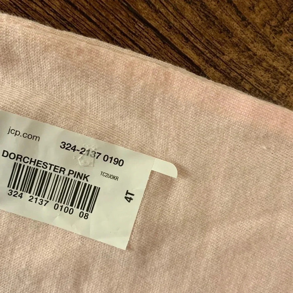 Okie Dokie Girls Cold Shoulder Pink Tee Shirt 4T Whoa Tiger - Picture 5 of 6